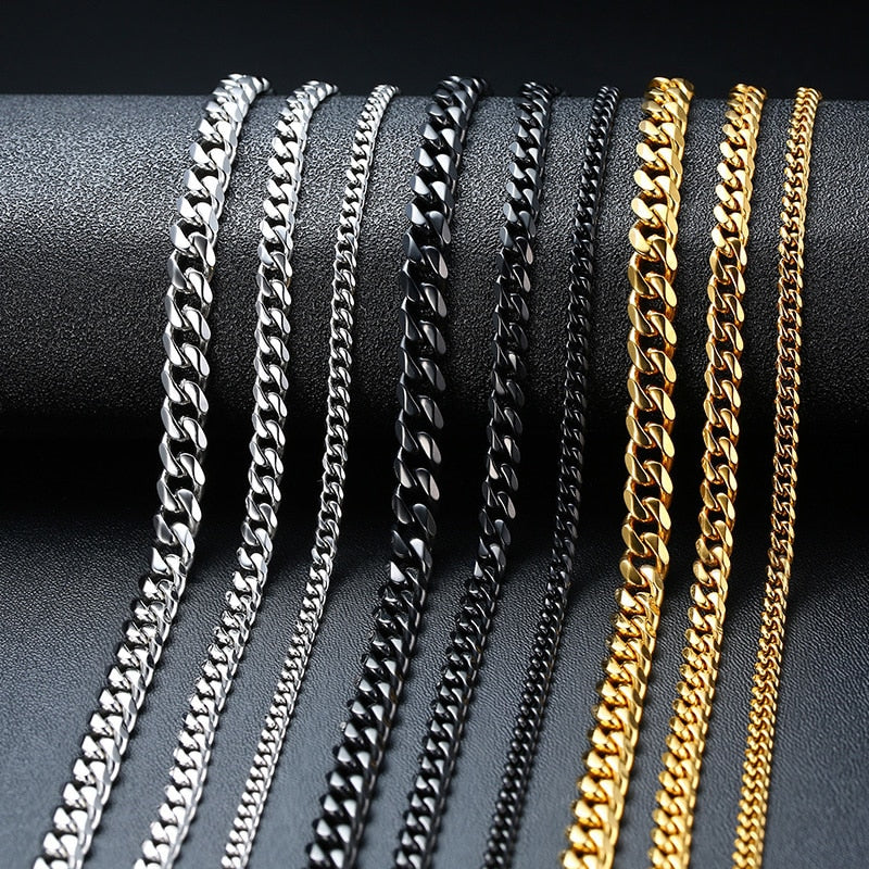 Cuban Chain Necklace for Men and Women